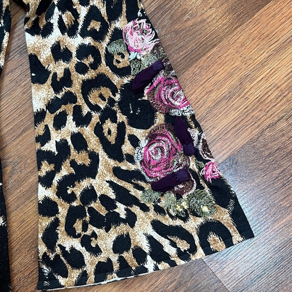 INC International Concepts Leopard and Floral Long Sleeve Top - Picture 3 of 7